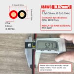 [Home Theater Speaker Wire] 18AWG 15m/50FT Low Voltage Wire, Red and Black bicolor cable para bocinas for stereo, CCA & TCCA materials, 12V/24V/30V DC Cord for Home Improvement, Remote Control, LED Lights, Automotive Speaker - Image 10