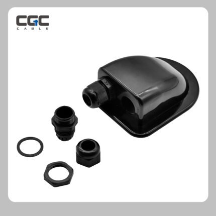 [RV Roof Cable Gland] Double Wire Entry Gland Box | Solar Panel Roof Wire Entry Gland for 14AWG to 10AWG Solar Cables for RV, Campervan, Boat, Van