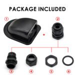 [RV Roof Cable Gland] Double Wire Entry Gland Box | Solar Panel Roof Wire Entry Gland for 14AWG to 10AWG Solar Cables for RV, Campervan, Boat, Van - Imagen 7
