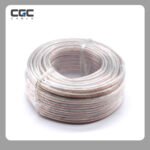 100m/328FT 18AWG Transparent Bicolor Speaker Wire Cable for stereo, CCA & TCCA materials, home theater speakers, surround sound, radio (Note: it's not the power cable, cannot be used for power connection)
