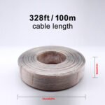 100m/328FT 18AWG Transparent Bicolor Speaker Wire Cable for stereo, CCA & TCCA materials, home theater speakers, surround sound, radio (Note: it's not the power cable, cannot be used for power connection) - Image 2