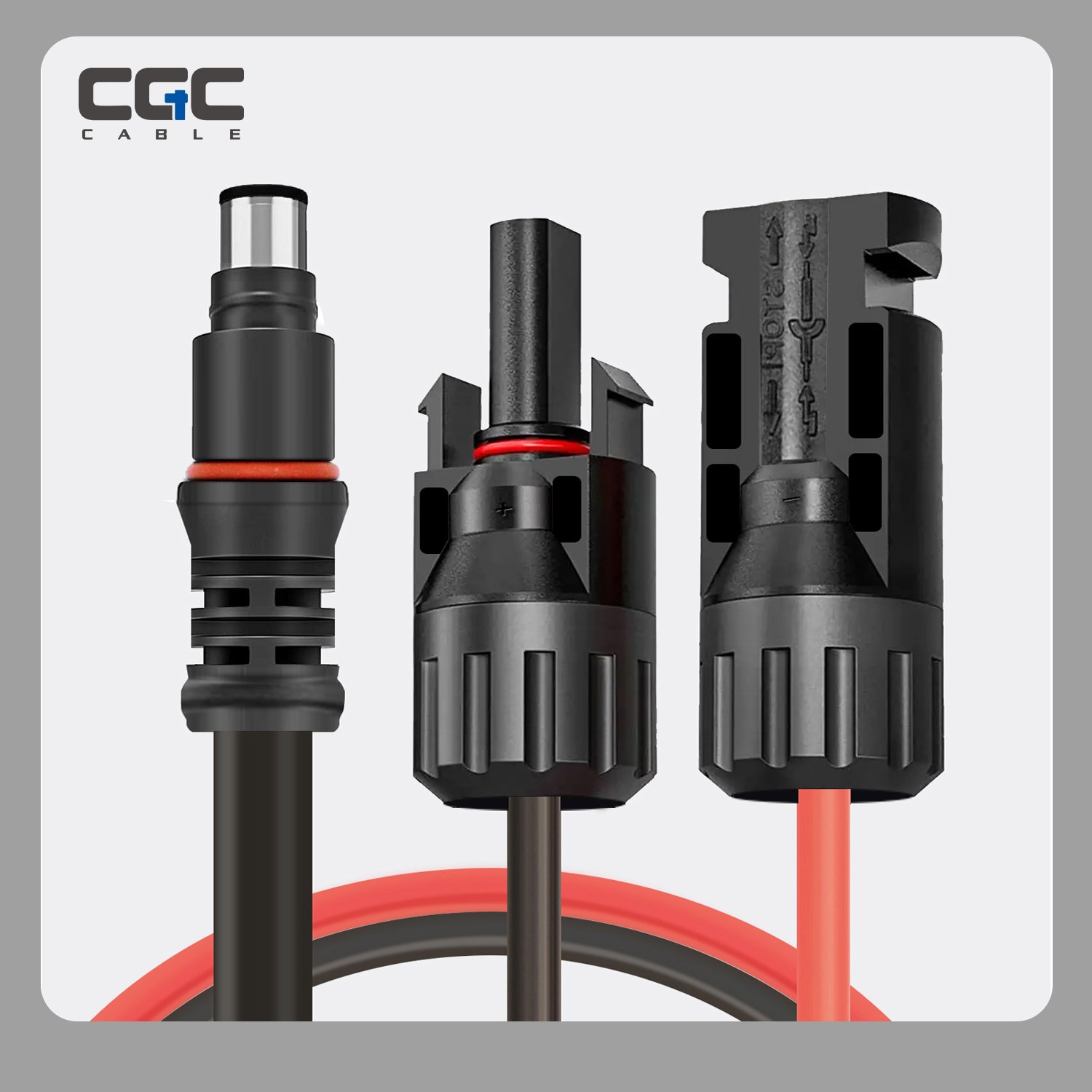 013-1.jpg 14AWG 1m/3.3FT Solar Panel Connector To 8MM Adapter Cable, Solar Connectors Extension Cable, Compatible With Solar Connector, DC 8mm Input Solar Generator Portable Power Station - Imagen 1