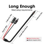 14AWG 1m/3.3FT Solar Panel Connector To 8MM Adapter Cable, Solar Connectors Extension Cable, Compatible With Solar Connector, DC 8mm Input Solar Generator Portable Power Station - Imagen 2