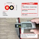 30m/100FT 14AWG Home Theater Speaker Wire, Red and Black Bicolor CCA & CCA materials Hookup Wire, , for LED Strip Lighting, surround sound, radio, 12V/24V/30V(Note: it's not the power cable, cannot be used for power connection) - Image 6