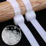 100PCS 8in Cable Zip Ties White, The Maximum Tensile Strength of Premium Plastic Wire Ties Clear is 50 Pounds, Self-Locking Nylon White Zip Ties for Indoor and Outdoor - 图片 8