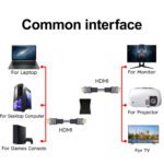 HDTV Adapter, 4K@60Hz HDTV Female to Female Adapter HDTV 2.0 Extender for HDTV Cables, Compatible with HDTV,Blu-Ray,Laptop, Monitor,& More - Image 4