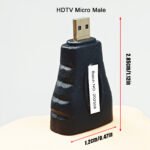 HDTV Adapter, 4K@60Hz HDTV Female to Female Adapter HDTV 2.0 Extender for HDTV Cables, Compatible with HDTV,Blu-Ray,Laptop, Monitor,& More - Image 7