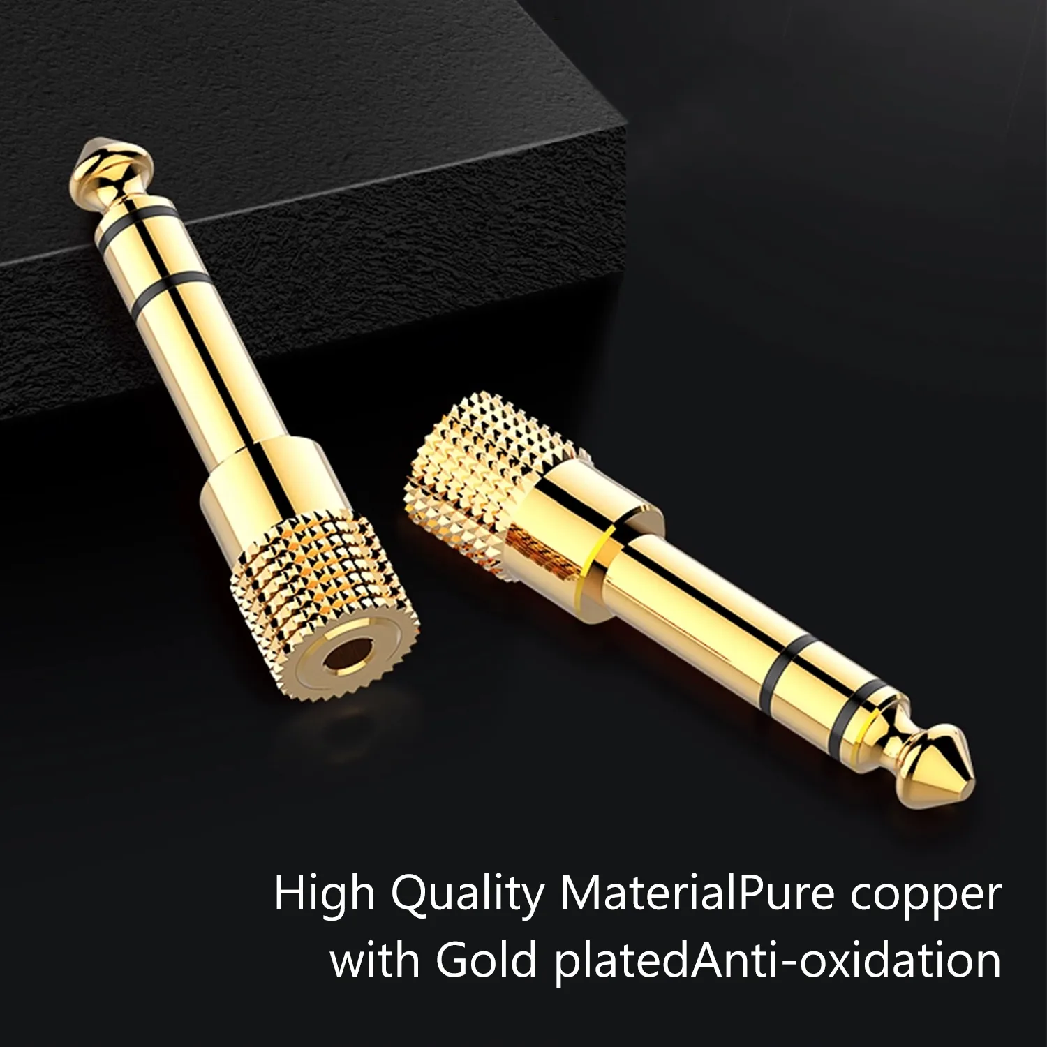 1PC 3.5mm right angle adapter, 90 Degree Right Angle Gold-Plated TRS Stereo Male to Female AUX Audio Connector, Portable Audio Adapter for Headset Tablets MP3 Players Phones Laptops Car Audio - 图片 2