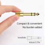 1PC 3.5mm right angle adapter, 90 Degree Right Angle Gold-Plated TRS Stereo Male to Female AUX Audio Connector, Portable Audio Adapter for Headset Tablets MP3 Players Phones Laptops Car Audio - 图片 3