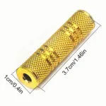 1PC 3.5mm right angle adapter, 90 Degree Right Angle Gold-Plated TRS Stereo Male to Female AUX Audio Connector, Portable Audio Adapter for Headset Tablets MP3 Players Phones Laptops Car Audio - 图片 5