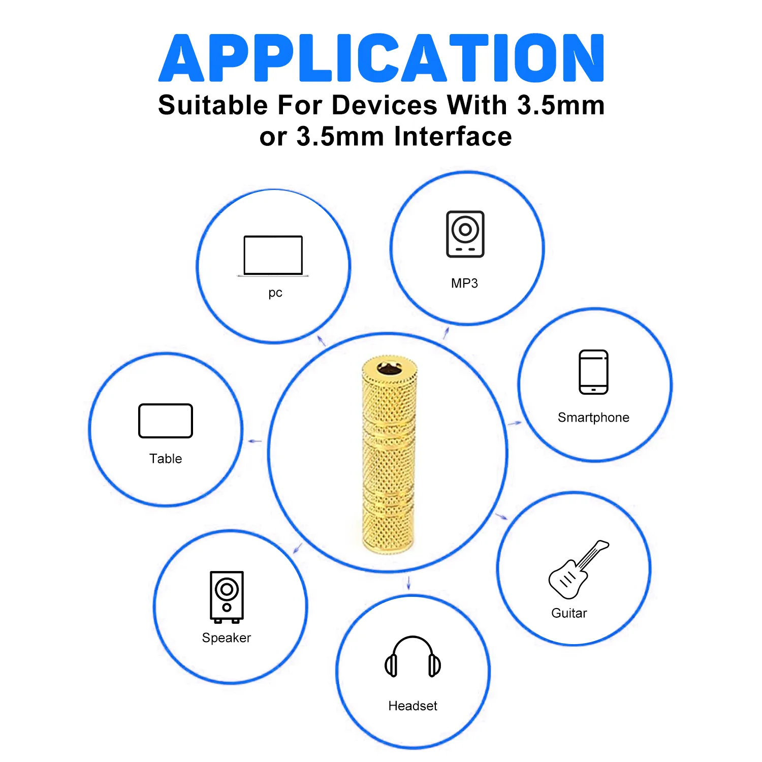 1PC 3.5mm right angle adapter, 90 Degree Right Angle Gold-Plated TRS Stereo Male to Female AUX Audio Connector, Portable Audio Adapter for Headset Tablets MP3 Players Phones Laptops Car Audio - 图片 9