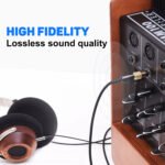 1/4 adapter to 3.5mm 3-PCS Stereo TRS Converter, 6.35mm 1/4 Male-3.5mm 1/8 Female & 3.5mm-6.35mm & 3.5mm F-F Audio Adapter for Guitar Microphone Headset - Image 10