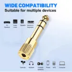 1PC 3.5mm right angle adapter, 90 Degree Right Angle Gold-Plated TRS Stereo Male to Female AUX Audio Connector, Portable Audio Adapter for Headset Tablets MP3 Players Phones Laptops Car Audio - 图片 11