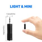 1/4 adapter to 3.5mm 3-PCS Stereo TRS Converter, 6.35mm 1/4 Male-3.5mm 1/8 Female & 3.5mm-6.35mm & 3.5mm F-F Audio Adapter for Guitar Microphone Headset - Image 14