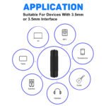 1/4 adapter to 3.5mm 3-PCS Stereo TRS Converter, 6.35mm 1/4 Male-3.5mm 1/8 Female & 3.5mm-6.35mm & 3.5mm F-F Audio Adapter for Guitar Microphone Headset - Image 17