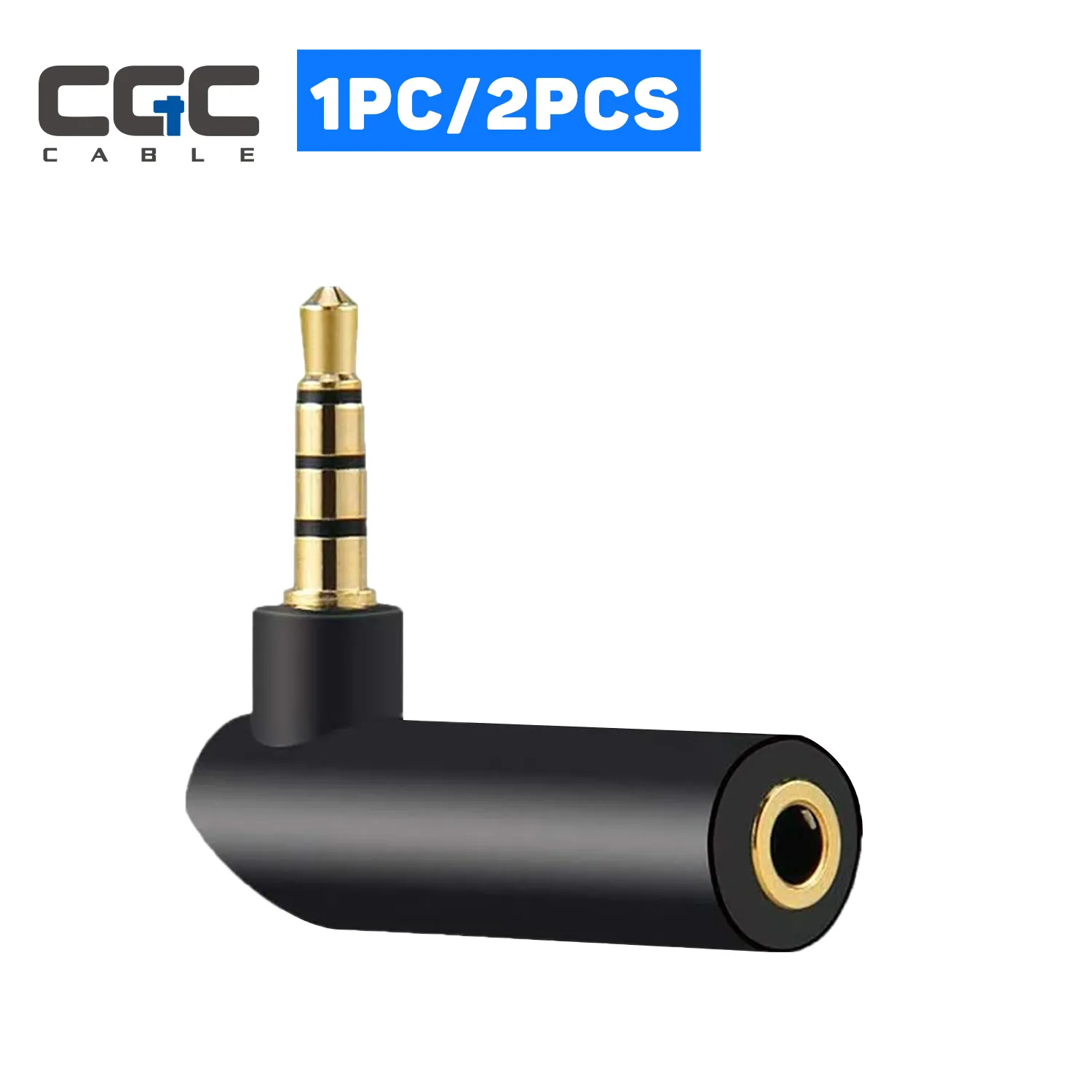 1PC 3.5mm right angle adapter, 90 Degree Right Angle Gold-Plated TRS Stereo Male to Female AUX Audio Connector, Portable Audio Adapter for Headset Tablets MP3 Players Phones Laptops Car Audio - 图片 21