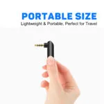 1PC 3.5mm right angle adapter, 90 Degree Right Angle Gold-Plated TRS Stereo Male to Female AUX Audio Connector, Portable Audio Adapter for Headset Tablets MP3 Players Phones Laptops Car Audio - 图片 26