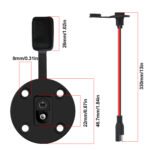 2PCS 12AWG 0.3m/13in SAE Quick Connect Harness, SAE Power Socket Sidewall Port Connector with Dust Cap, For Solar Panels, Flush Mount Connector Plug Cable, Ideal for RVs, ATVs & Motorcycles - Imagen 7