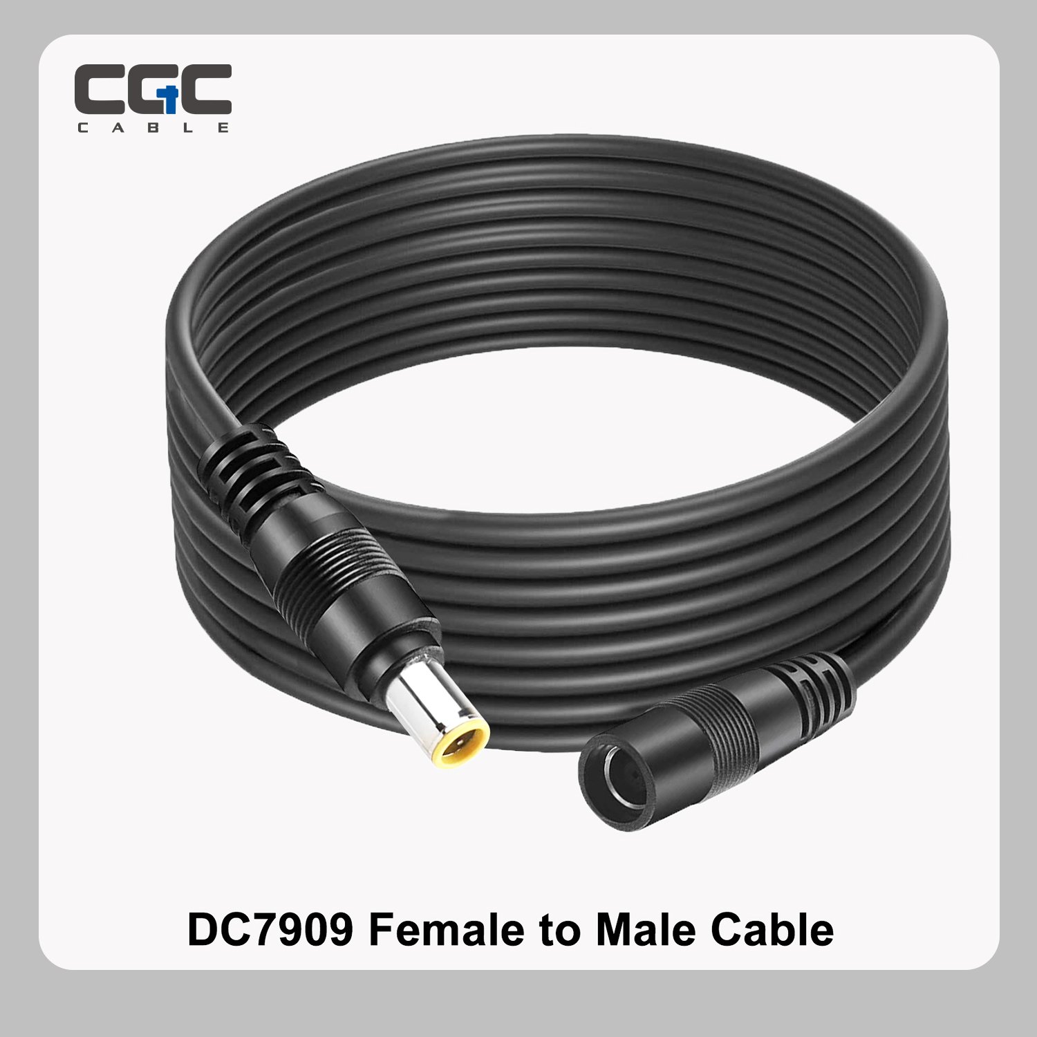 027-1.jpg 16AWG 4.5m/15FT DC7909 Extension Cable, Female to Male DC8mm cable, Compatible with Below 200W Solar Panel and Jackery 1000/500/300/240/1500/2000 Portable Power Station - Imagen 1