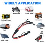 10AWG 30cm/1FT SAE Quick Connect Harness, SAE to SAE Extension Cable, Y Splitter 1 to 2 SAE Connector Cable Wire Harness for Automotive, Motorcycle, Solar Panel, etc. - Image 6