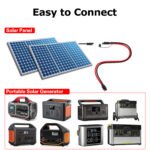 12AWG 1.8m/6FT Anderson Connector to SAE Extension Cable with SAE Polarity Reverse Adapter for Portable Power Station Solar Panel - Image 4