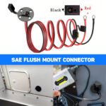 10AWG 60cm/2FT SAE Quick Connect Harness, Sae Extension Cable with Dust Cap, Include 5Fuse(10/15/20/25/30A), Quick Disconnect O-Ring Connector, SAE Battery Cable , for Solar Panel, Motorcycle, Boat, Wind Power Parts & Accessories - Imagen 7