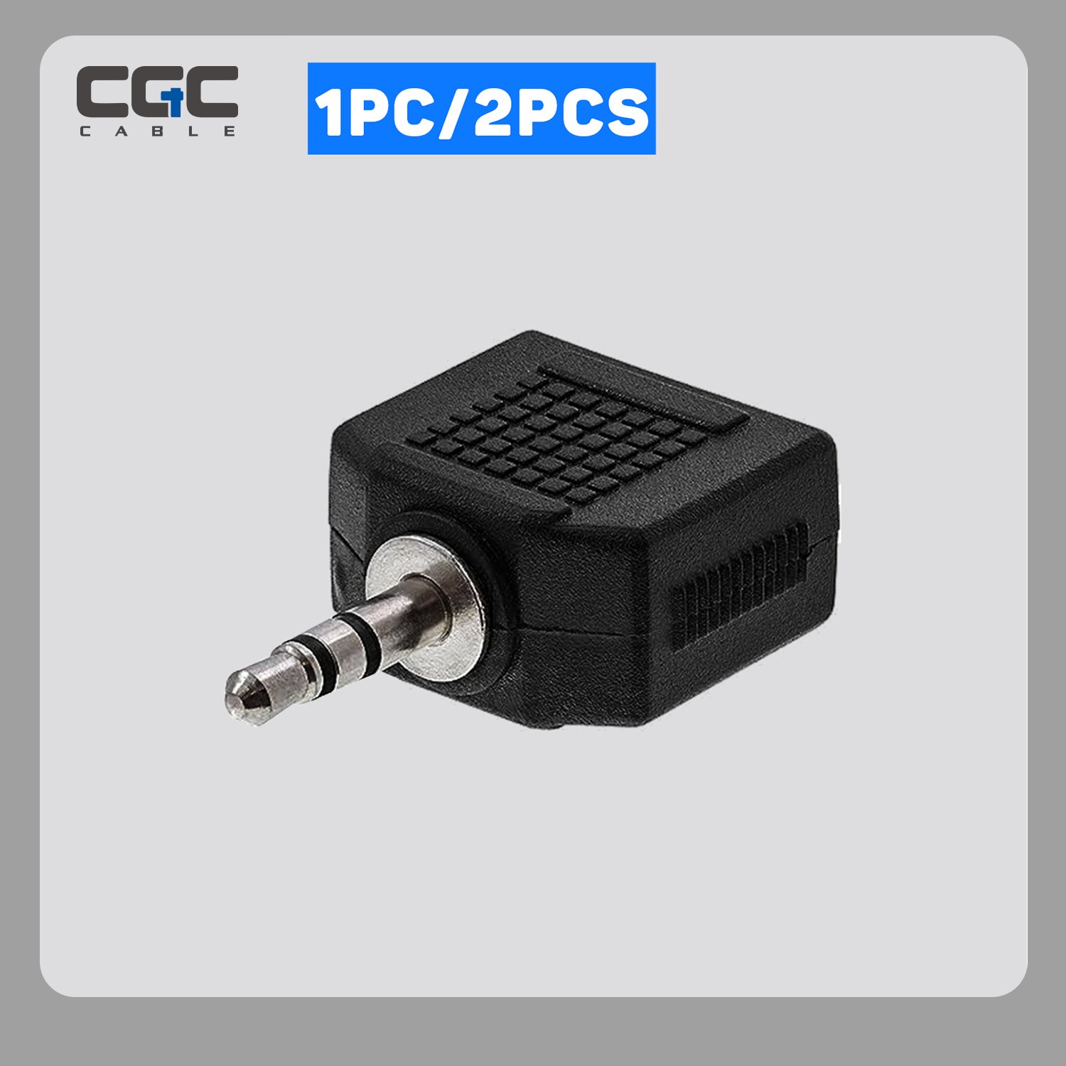 044-1.jpg 2PCS 3.5mm splitter 1PC/2PCS, 3.5mm Male to Dual 3.5mm Female Y Model Audio Coupler, Hi-Fi Headphone Splitter for Phones Laptops Media Players 3.5mm Port Devices - Image 1