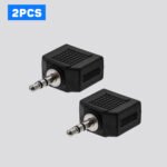 2PCS 3.5mm splitter 1PC/2PCS, 3.5mm Male to Dual 3.5mm Female Y Model Audio Coupler, Hi-Fi Headphone Splitter for Phones Laptops Media Players 3.5mm Port Devices - Image 3