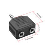 2PCS 3.5mm splitter 1PC/2PCS, 3.5mm Male to Dual 3.5mm Female Y Model Audio Coupler, Hi-Fi Headphone Splitter for Phones Laptops Media Players 3.5mm Port Devices - Image 4