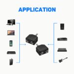 2PCS 3.5mm splitter 1PC/2PCS, 3.5mm Male to Dual 3.5mm Female Y Model Audio Coupler, Hi-Fi Headphone Splitter for Phones Laptops Media Players 3.5mm Port Devices - Image 8