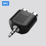 1PC rca splitter 1PC/2PCS, 1 Male to 2 Female RCA Audio Splitter Adapter, AV Connection Converter RCA One to Two Port Audio Video Adapter for TV Speaker Amplifier Home Theater Audio Devices - Imagen 2