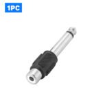 2PCS rca adapter, 1/4 Inch 6.35mm TS Male Plug to RCA Female Audio Jack Adapter, Professional Audio Connector for Mixer Amp Subwoofer Home Stereo System - Image 2