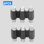 1PC 3-RCA Jacks to 3-RCA Jacks Coupler, 3-RCA Female to Female Adapter - 图片 3