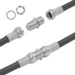 5Pairs F-Model RG6 Adapter, 75 Ohm RG6 F-Model Male to Male Adapter, Coax Cable Extension Coupler for TV Antenna Splitter Amplifier - Image 3
