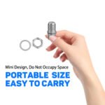 5Pairs F-Model RG6 Adapter, 75 Ohm RG6 F-Model Male to Male Adapter, Coax Cable Extension Coupler for TV Antenna Splitter Amplifier - Image 4