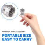 3PCS F-Model RG6 Adapter, F-Model Male to Male RG6 Coax Connector, 75 Ohm Extension Coupler for TV Antenna Splitter Amplifier Cables - 图片 6