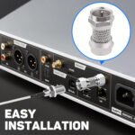 3PCS F-Model RG6 Adapter, F-Model Male to Male RG6 Coax Connector, 75 Ohm Extension Coupler for TV Antenna Splitter Amplifier Cables - 图片 8