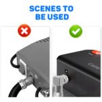 2PCS F-Model RG6 Adapter, RG6 F-Model 90 Degree Right Angle Adapter, Male to Female Coaxial Connector for Wall Mounted TV Modem Wall Plate Fanbalunke – Bild 5