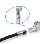 2PCS F-Model RG6 Adapter, RG6 F-Model 90 Degree Right Angle Adapter, Male to Female Coaxial Connector for Wall Mounted TV Modem Wall Plate Fanbalunke – Bild 7
