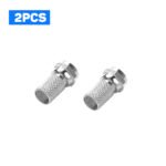 2PCS F-Model RG6 Adapter, F-Model RG6 LNB Signal Connector, Cost-Effective Replacement for Satellite TV Rooftop Antennas Receiver - Imagen 3
