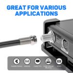 2PCS F-Model RG6 Adapter, F-Model RG6 LNB Signal Connector, Cost-Effective Replacement for Satellite TV Rooftop Antennas Receiver - Imagen 11