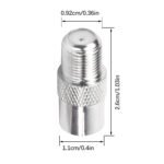 5PCS Coax Cable Connector, PAL Female to F Female RF Coax Adapter, 75 Ohm F Female to PAL Male for TV Satellite FM Antenna Cable - Imagen 4