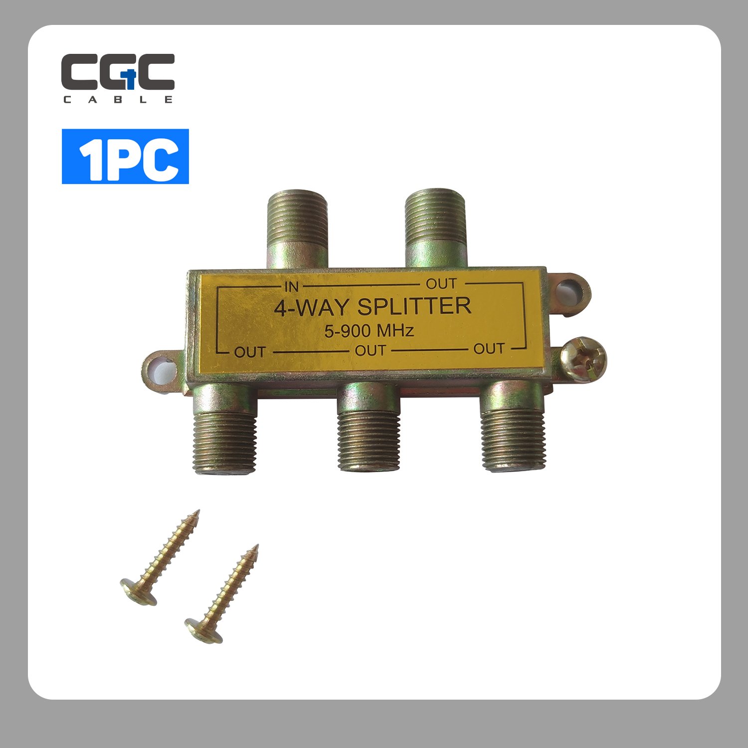 070-1.jpg 2PCS F-Model to BNC Connector, BNC Male to F-Model Female Jack 75 Ohm Coax Adapter for CCTV Camera Satellite Scanner RG6/RG59/RG58/SDI/HD SDI - 图片 1