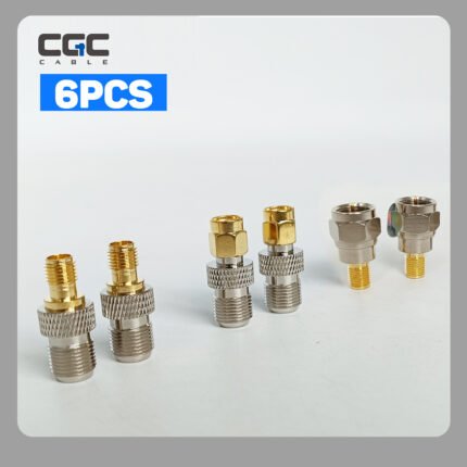6PCS F Model to SMA Male Female Coax Connector Coaxial Adapter 2 Sets, 6PCS-2PCS F Model Male to SMA Female, 2PCS F Model Male to SMA male, 2PCS F Model Female to SMA Female
