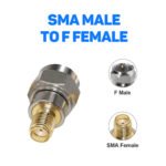 6PCS F Model to SMA Male Female Coax Connector Coaxial Adapter 2 Sets, 6PCS-2PCS F Model Male to SMA Female, 2PCS F Model Male to SMA male, 2PCS F Model Female to SMA Female - Image 6