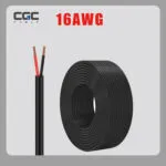 16AWG 10 m/33 Fuß Niederspannungs-Gartenkabel, reines Kupfer, 2-adrig – 12 V/24 V Gleichspannung, PVC-isoliert für Kfz, LED-Streifen und Schifffahrt