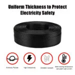 16AWG 10m/33FT Low Voltage Landscape Wire, Pure Copper 2 Conductor Electrical Wire - 12V/24V DC Low Voltage, PVC Insulated for Automotive, LED Strip Lights, Marine Use – Bild 4