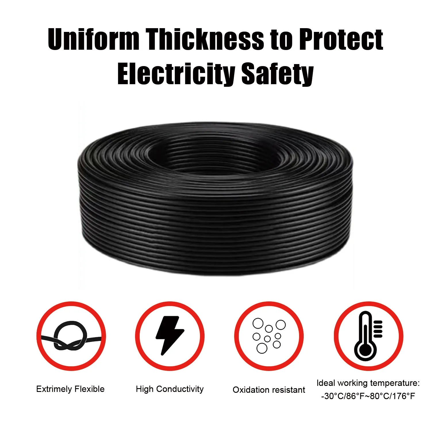 16AWG 10m/33FT Low Voltage Landscape Wire, Pure Copper 2 Conductor Electrical Wire - 12V/24V DC Low Voltage, PVC Insulated for Automotive, LED Strip Lights, Marine Use – Bild 4