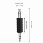 2PCS Audio Adapters, 3.5mm TRS Female to Female + Male to Male Stereo Connector, for Headset Guitar MP3 PC - Image 2