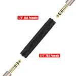 Audio Adapter Head 6.35mm Female to Female Adapter, Audio Stereo TRS Converter Adapters, For Guita, Headset, speaker etc. - 图片 6